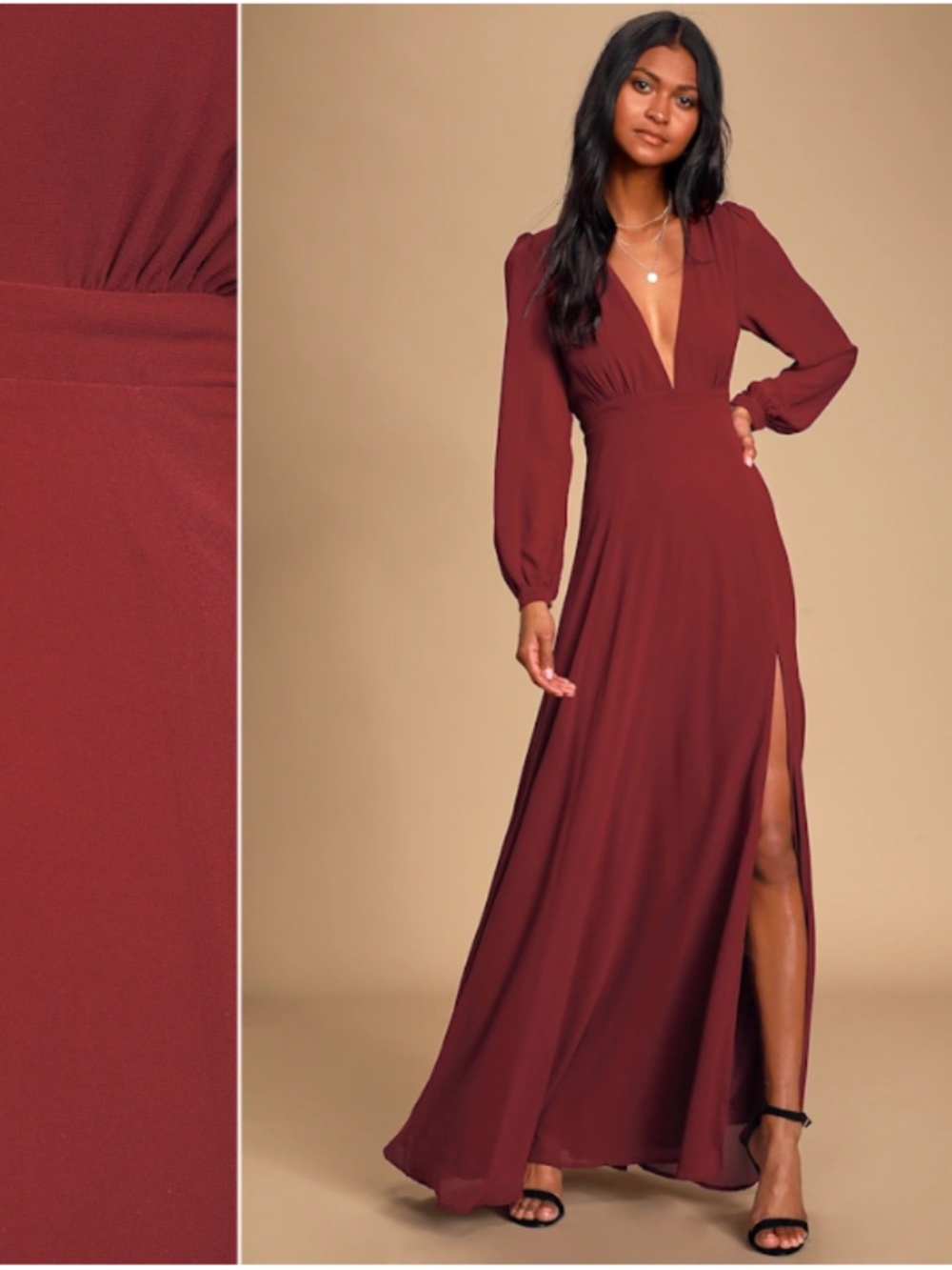 LULU's Elegant Prom Wedding Bridesmaid Elegant Sophisticated Romantic Maxi